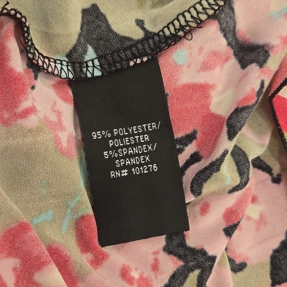 Nicole by Nicole Miller Floral Spaghetti Strap Tank Mini Dress V-Neck Size 4‎ - Picture 5 of 7